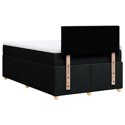 Giroletto a Molle con Materasso Nero 120x190 cm in Tessuto | homemem39