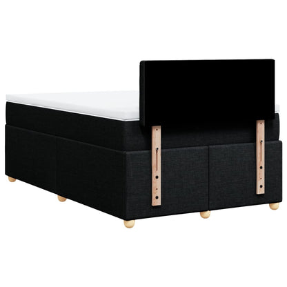 Giroletto a Molle con Materasso Nero 120x190 cm in Tessuto | homemem39