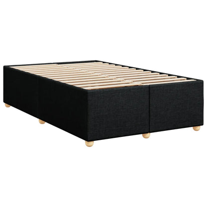 Giroletto a Molle con Materasso Nero 120x190 cm in Tessuto | homemem39