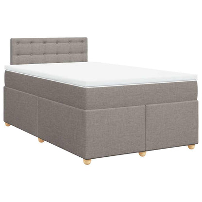 Giroletto a Molle con Materasso Tortora 120x190 cm in Tessuto | homemem39