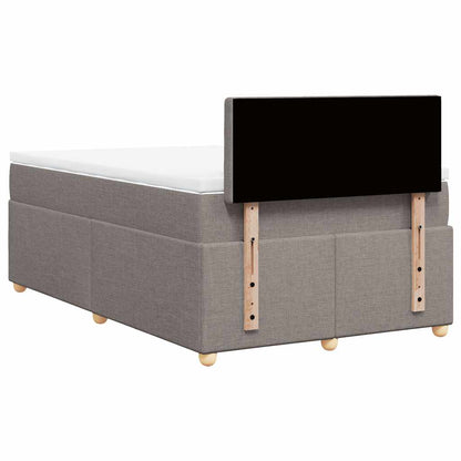 Giroletto a Molle con Materasso Tortora 120x190 cm in Tessuto | homemem39