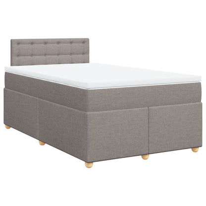 Giroletto a Molle con Materasso Tortora 120x200 cm in Tessuto | homemem39