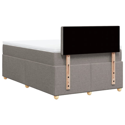 Giroletto a Molle con Materasso Tortora 120x200 cm in Tessuto | homemem39