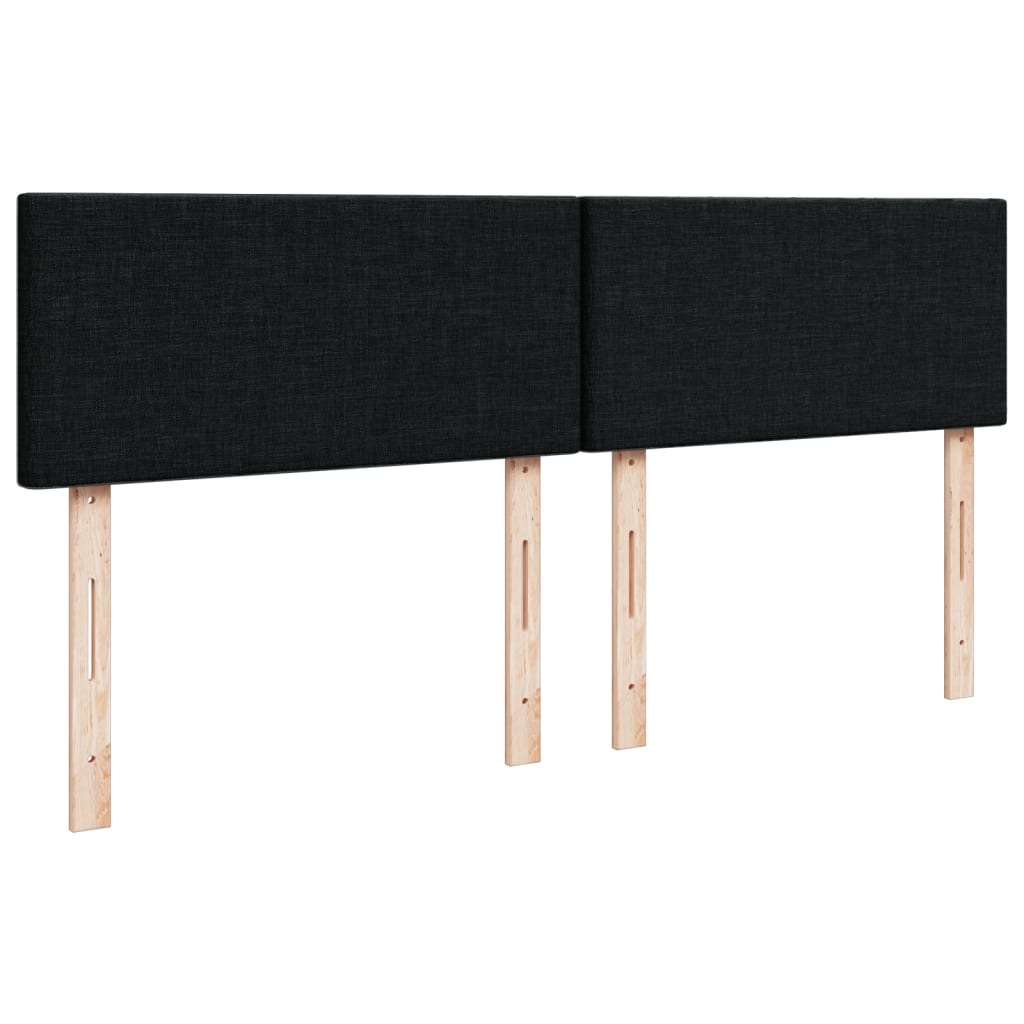 Giroletto a Molle con Materasso Nero 140x190 cm in Tessuto | homemem39