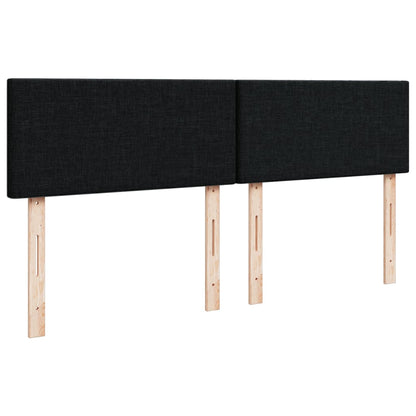 Giroletto a Molle con Materasso Nero 140x190 cm in Tessuto | homemem39
