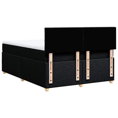 Giroletto a Molle con Materasso Nero 140x190 cm in Tessuto | homemem39
