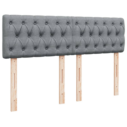 Giroletto a Molle con Materasso Grigio Chiaro 140x190cm Tessuto | homemem39
