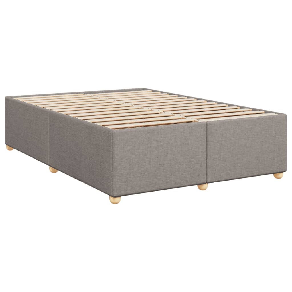 Giroletto a Molle con Materasso Tortora 160x200 cm in Tessuto | homemem39