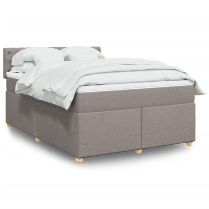 Giroletto a Molle con Materasso Tortora 160x200 cm in Tessuto | homemem39