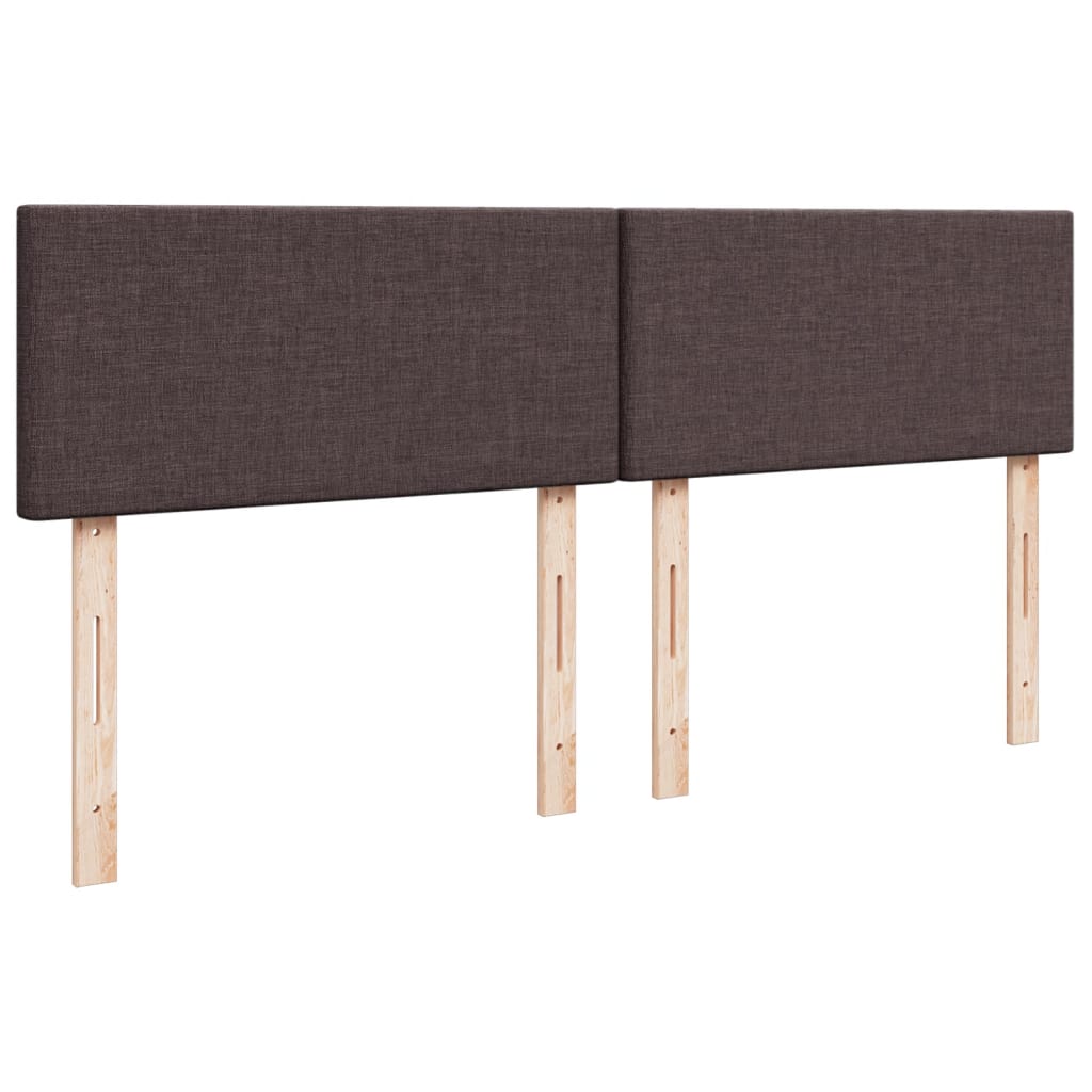 Giroletto a Molle con Materasso Marrone Scuro 180x200cm Tessuto | homemem39
