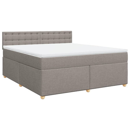 Giroletto a Molle con Materasso Tortora 180x200 cm in Tessuto | homemem39