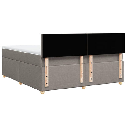 Giroletto a Molle con Materasso Tortora 180x200 cm in Tessuto | homemem39