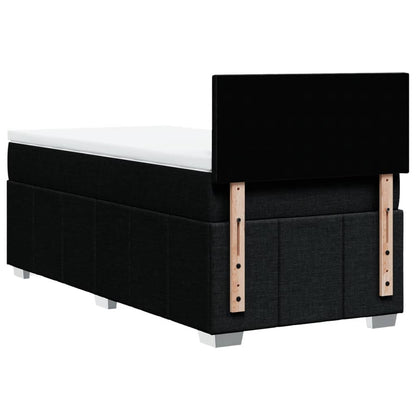 Giroletto a Molle con Materasso Nero 80x200 cm inTessuto | homemem39