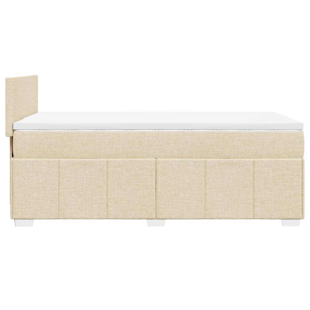 Giroletto a Molle con Materasso Crema 80x200 cm inTessuto | homemem39