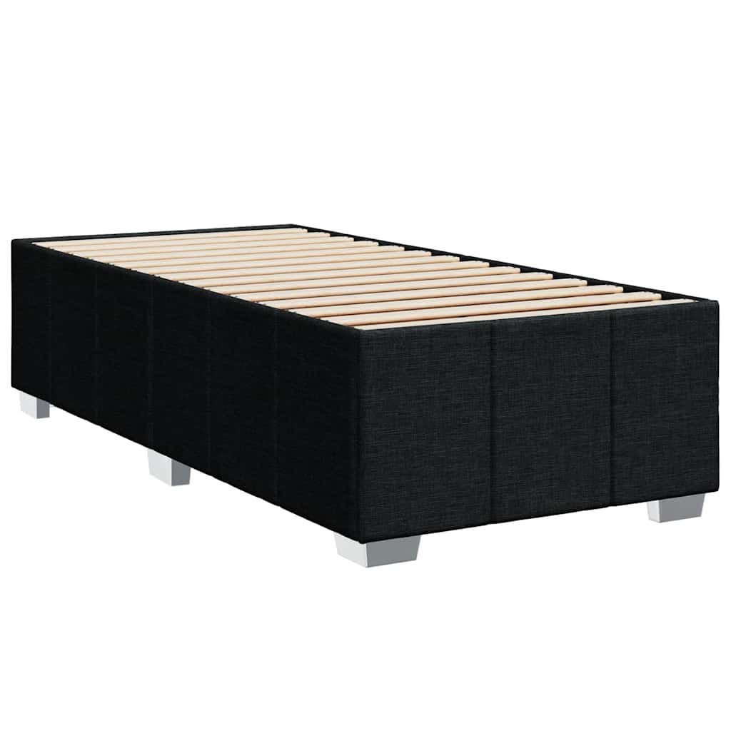 Giroletto a Molle con Materasso Nero 80x200 cm inTessuto | homemem39