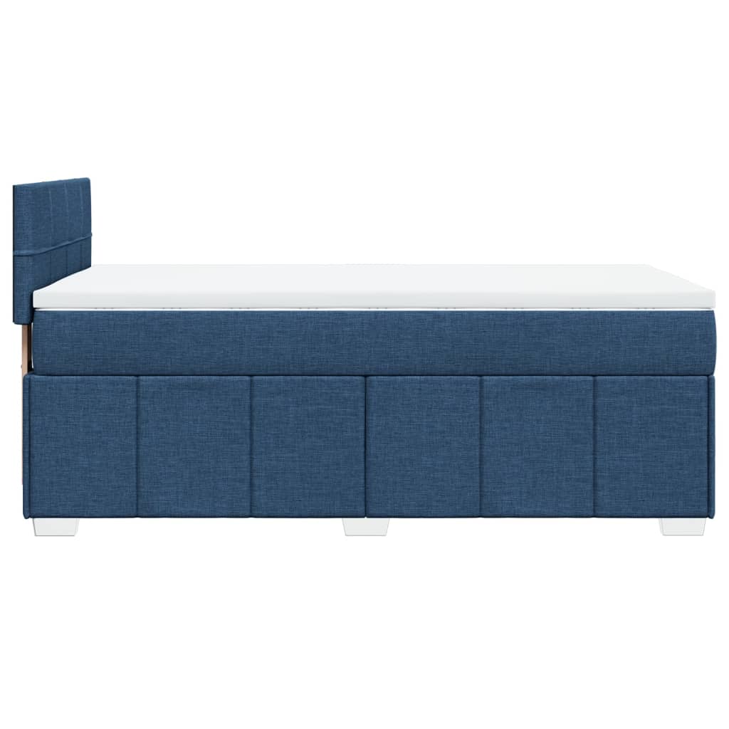Giroletto a Molle con Materasso Blu 80x200 cm inTessuto | homemem39