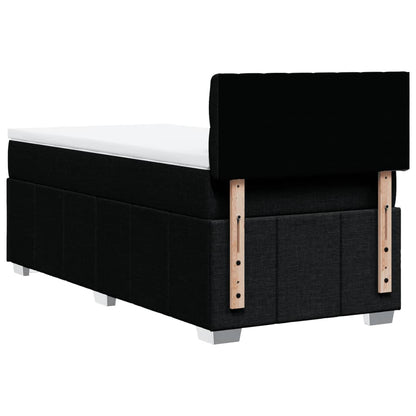 Giroletto a Molle con Materasso Nero 80x200 cm inTessuto | homemem39