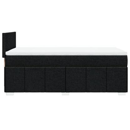 Giroletto a Molle con Materasso Nero 90x200 cm in Tessuto | homemem39