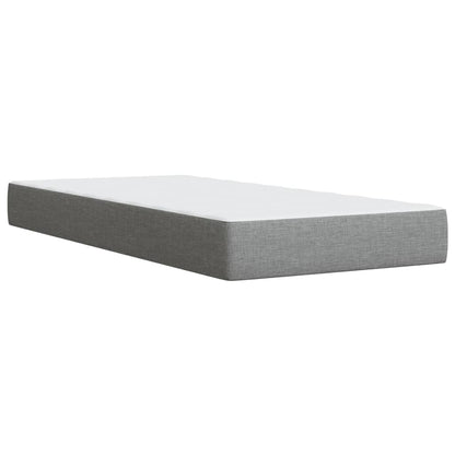 Giroletto a Molle con Materasso Grigio Chiaro 90x200 cm Tessuto | homemem39