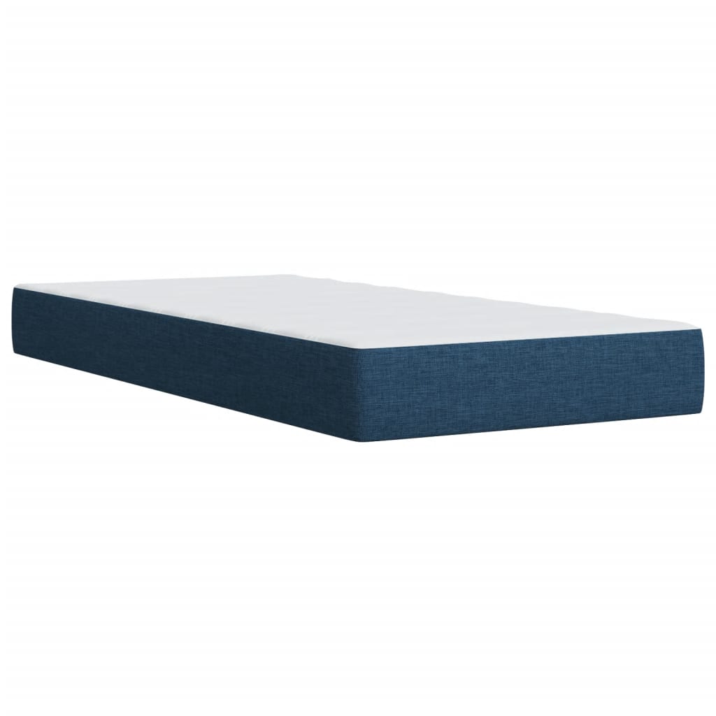 Giroletto a Molle con Materasso Blu 90x200 cm inTessuto | homemem39
