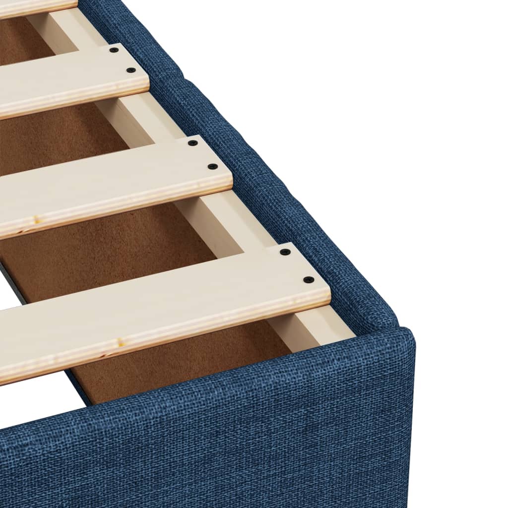 Giroletto a Molle con Materasso Blu 90x200 cm inTessuto | homemem39