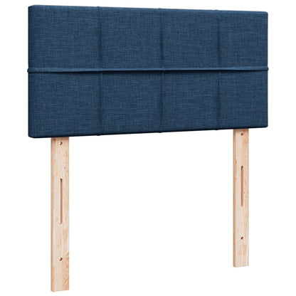 Giroletto a Molle con Materasso Blu 100x200 cm in Tessuto | homemem39