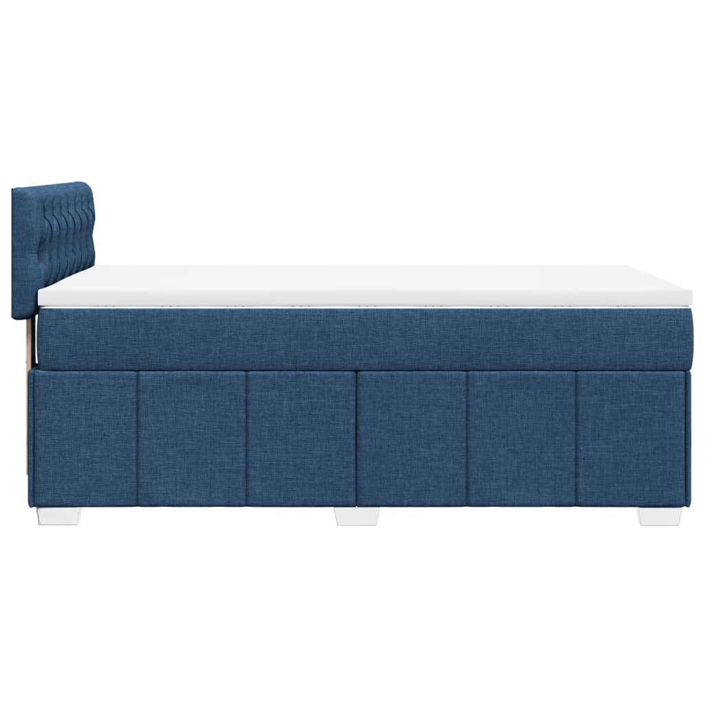 Giroletto a Molle con Materasso Blu 100x200 cm in Tessuto | homemem39