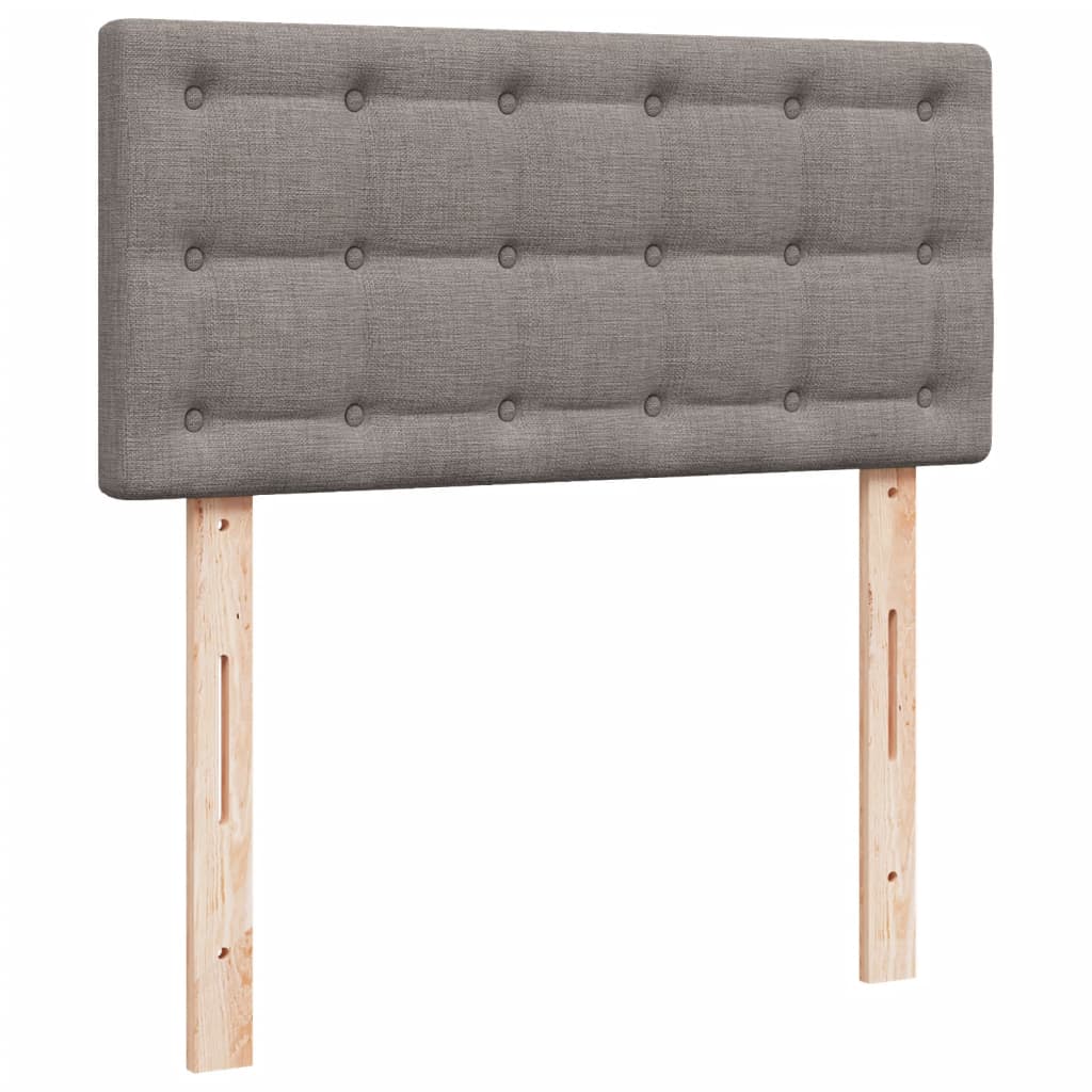 Giroletto a Molle con Materasso Tortora 100x200 cm in Tessuto | homemem39