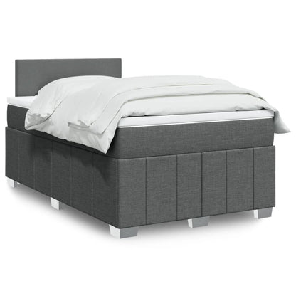 Giroletto a Molle con Materasso Grigio Scuro 120x190cm Tessuto | homemem39