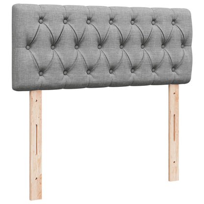 Giroletto a Molle con Materasso Grigio Chiaro 120x190cm Tessuto | homemem39