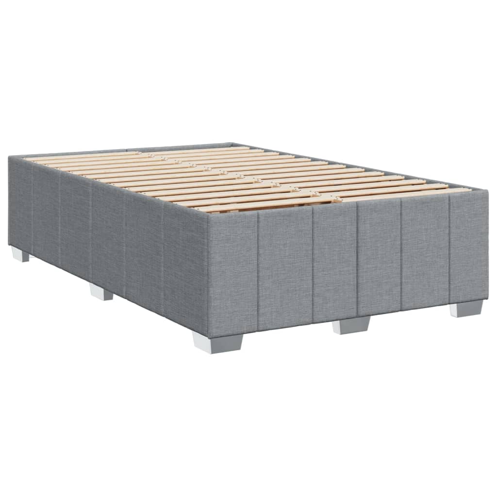 Giroletto a Molle con Materasso Grigio Chiaro 120x190cm Tessuto | homemem39