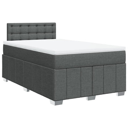 Giroletto a Molle con Materasso Grigio Scuro 120x190cm Tessuto | homemem39