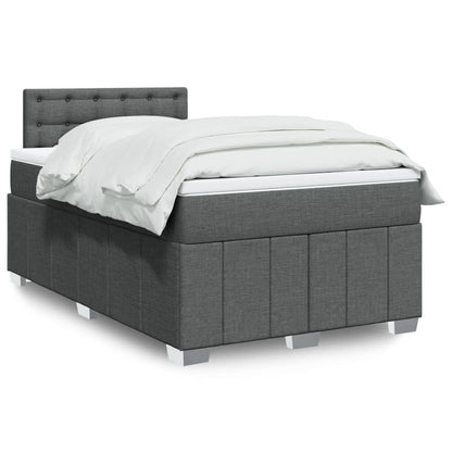 Giroletto a Molle con Materasso Grigio Scuro 120x190cm Tessuto | homemem39