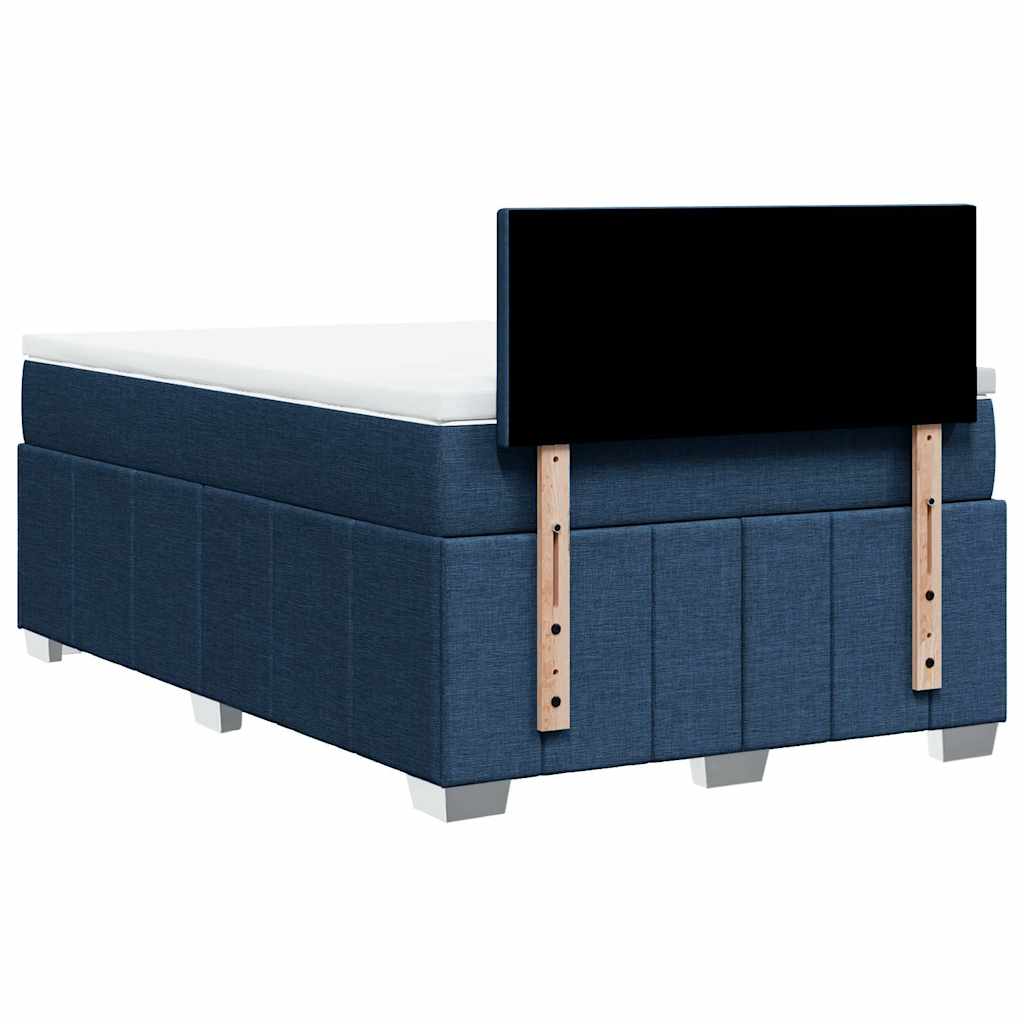 Giroletto a Molle con Materasso Blu 120x200 cm in Tessuto | homemem39