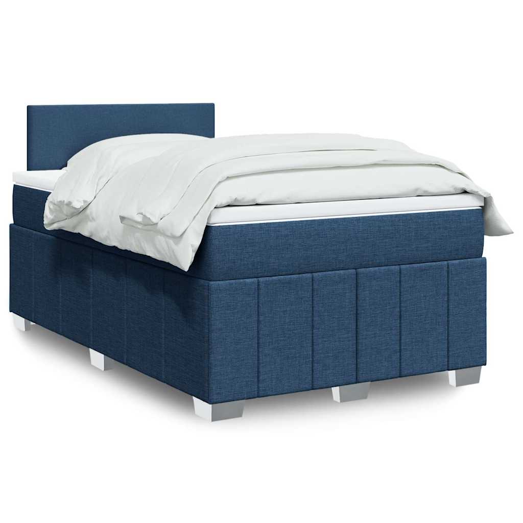Giroletto a Molle con Materasso Blu 120x200 cm in Tessuto | homemem39