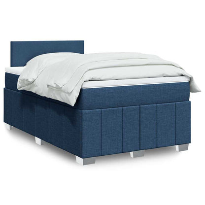 Giroletto a Molle con Materasso Blu 120x200 cm in Tessuto | homemem39