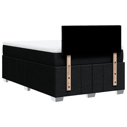 Giroletto a Molle con Materasso Nero 120x200 cm in Tessuto | homemem39