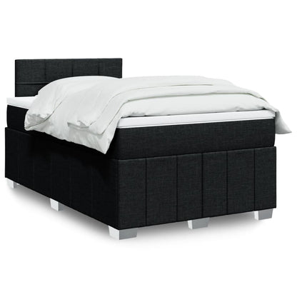 Giroletto a Molle con Materasso Nero 120x200 cm in Tessuto | homemem39
