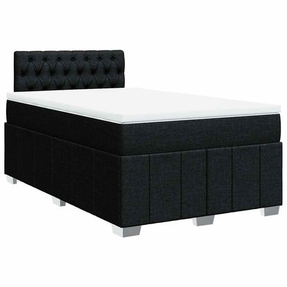 Giroletto a Molle con Materasso Nero 120x200 cm in Tessuto | homemem39