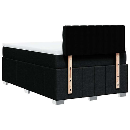 Giroletto a Molle con Materasso Nero 120x200 cm in Tessuto | homemem39