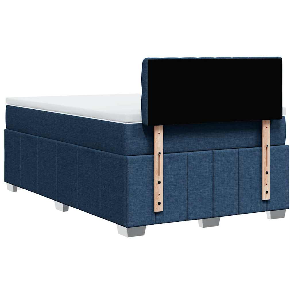 Giroletto a Molle con Materasso Blu 120x200 cm in Tessuto | homemem39