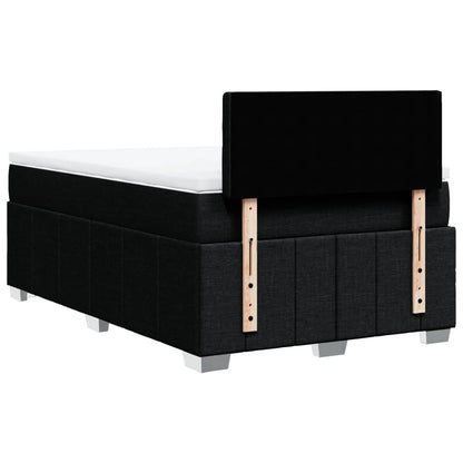 Giroletto a Molle con Materasso Nero 120x200 cm in Tessuto | homemem39