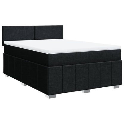 Giroletto a Molle con Materasso Nero 140x190 cm in Tessuto | homemem39