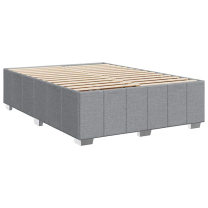 Giroletto a Molle con Materasso Grigio Chiaro 140x190cm Tessuto | homemem39