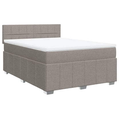 Giroletto a Molle con Materasso Tortora 140x190 cm in Tessuto | homemem39