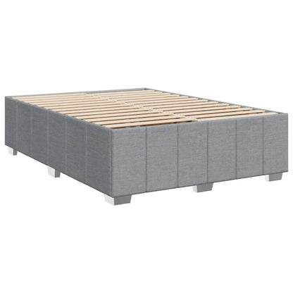 Giroletto a Molle con Materasso Grigio Chiaro 140x190cm Tessuto | homemem39