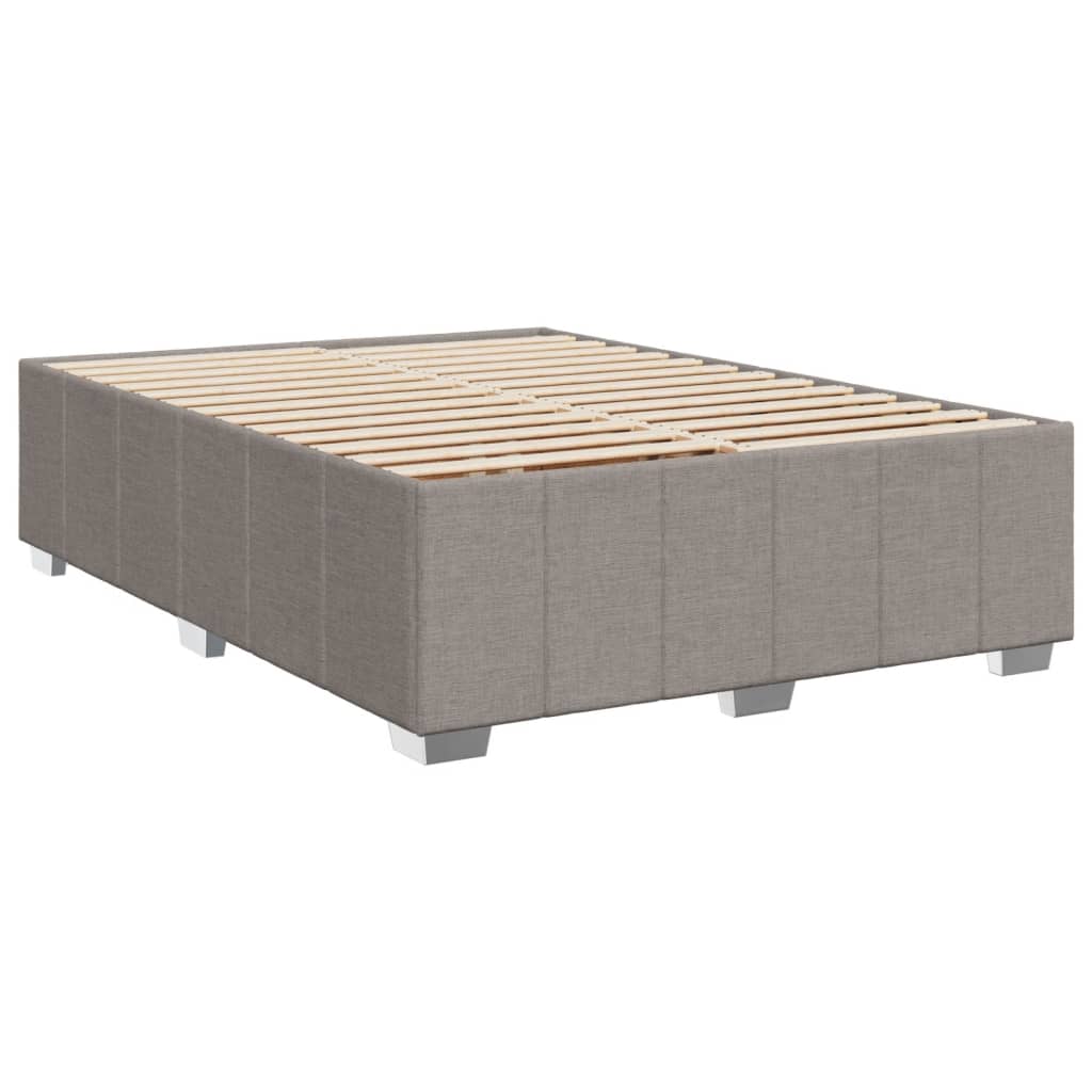 Giroletto a Molle con Materasso Tortora 140x190 cm in Tessuto | homemem39