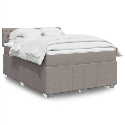 Giroletto a Molle con Materasso Tortora 140x190 cm in Tessuto | homemem39