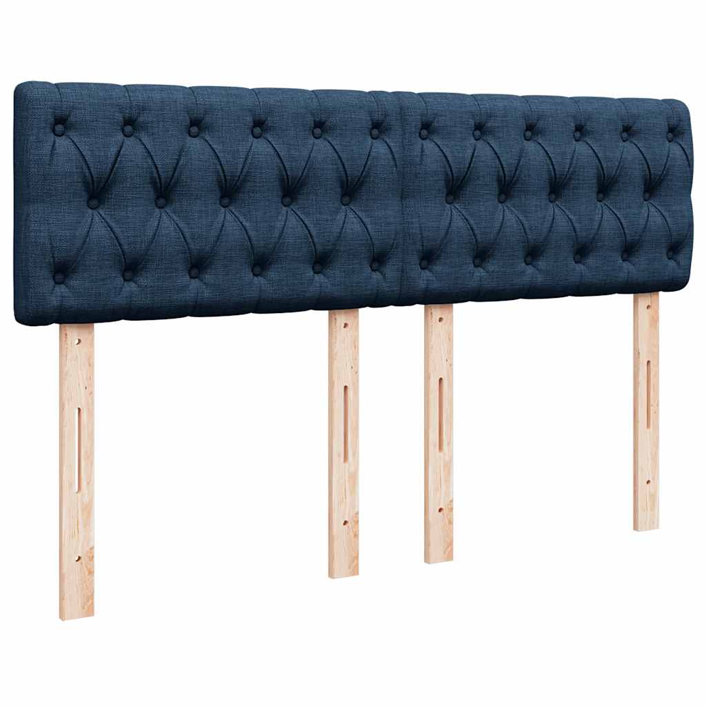 Giroletto a Molle con Materasso Blu 140x190 cm in Tessuto | homemem39