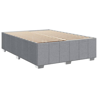 Giroletto a Molle con Materasso Grigio Chiaro 140x190cm Tessuto | homemem39